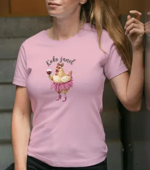 Dámske tričko s potlačou- Pani Koko Šanel