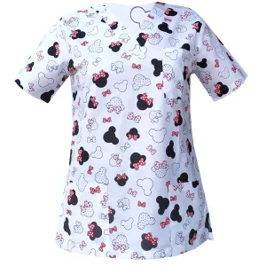 Zdravotnícka blúzka minnie mouse vzor 1