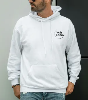 Pánska mikina s kapucňou- vlastná potlač 10x10cm