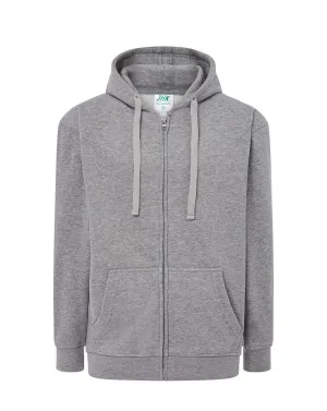 Pánska mikina s kapucňou na zips