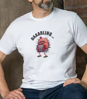 Zábavné pánske tričko s potlačou- Darling