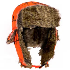 Zimná Čiapka/Ušianka - oranžová