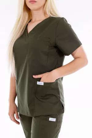 Dámska zdravotnícka blúzka Premium soft-Khaki