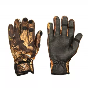 Poľovnícke rukavice softshell Kamufláž