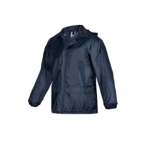 Ľahká bunda do dažďa na zips tm.modrá