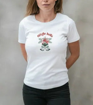 Vianočné dámske tričko s potlačou- GINgle bells