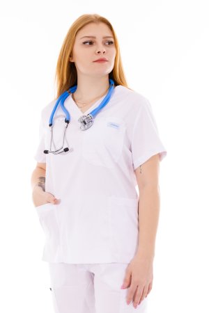 Zdravotnícka blúzka Unidress UNI-biela