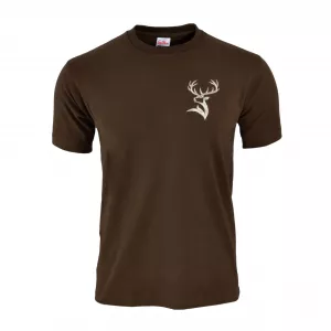 Tričko poľovnícke Hnedé - s logom JELEŇA