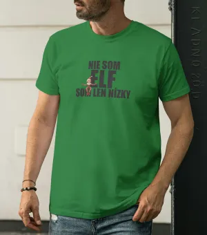 Vianočné pánske tričko s potlačou- Nie som elf...