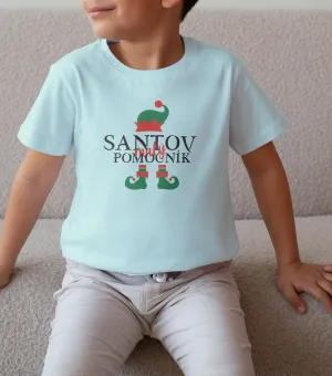 Vianočné detské tričko s potlačou- Santov pomocník