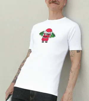 Pánske vianočné tričko - Santa vo fitku