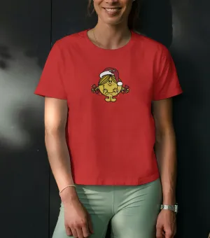 Vianočné dámske tričko s potlačou- Vianočná bambuľka