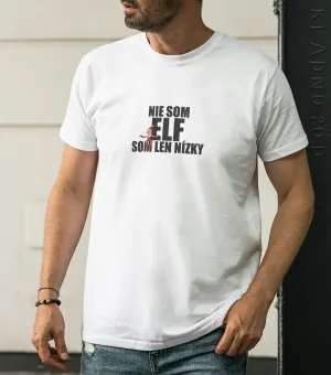 Vianočné pánske tričko s potlačou- Nie som elf...