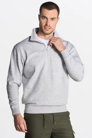 Pánska mikina s krátkym zipsom