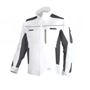 Pracovná biela bunda-Classic stretch slim white