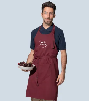 Dlhá zástera s vlastnou potlačou.