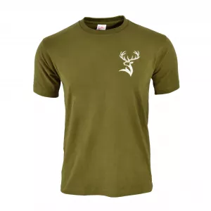 Tričko poľovnícke Zelené - s logom JELEŇA