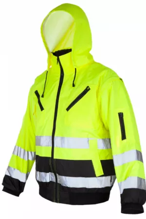 Reflexná bunda FLASH BI SHORT YELLOW