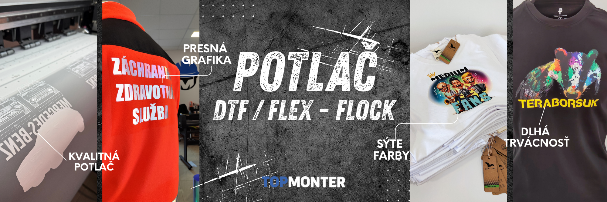 Potlač textilu